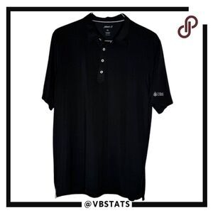 Johnnie-O Men's UBS Short Sleeve Athletic Golf‎ Polo Shirt Black Size XL